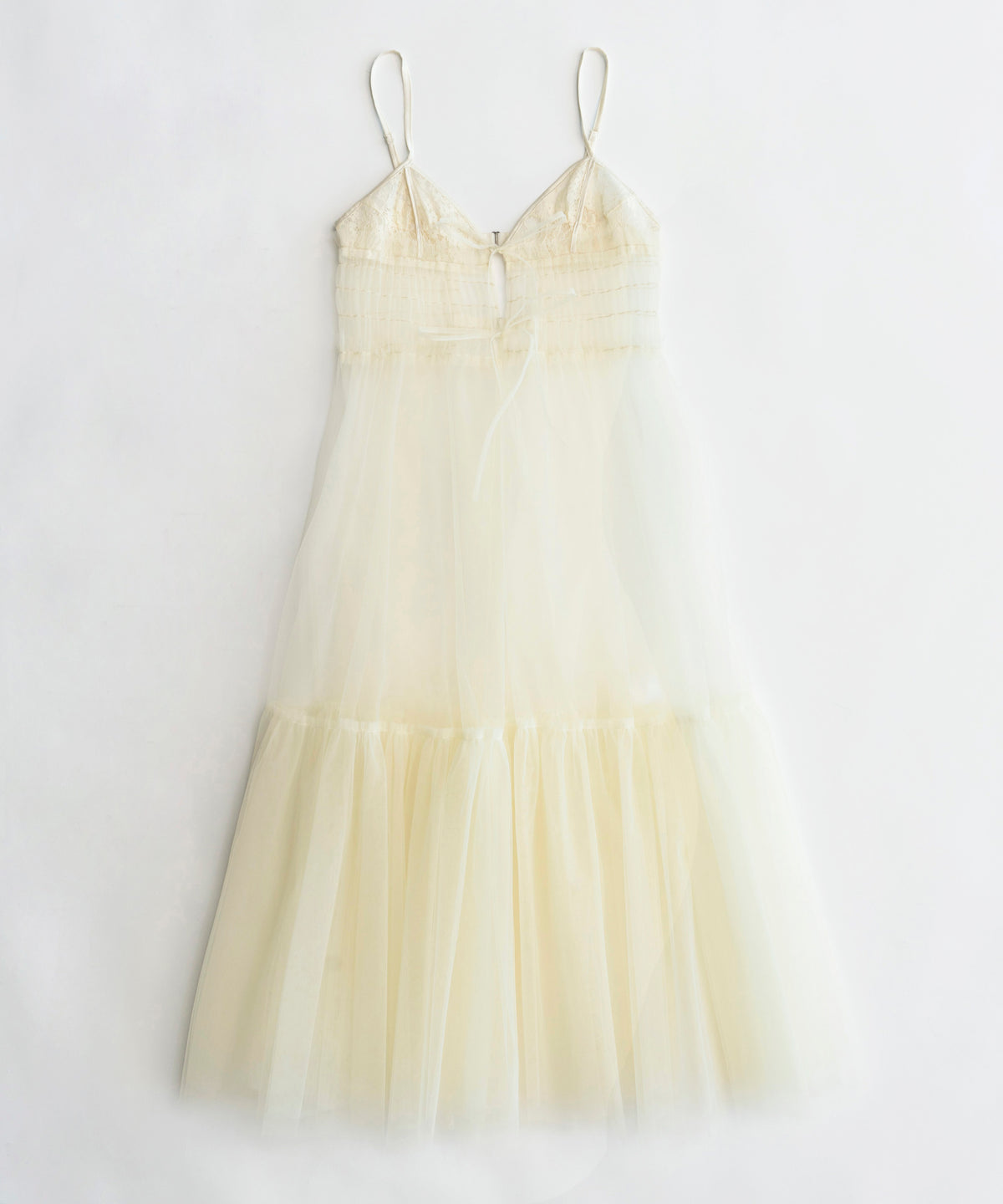 【24SPRING PRE-ORDER】Tulle Shirring Gathered Dress