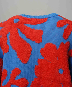 [25AW PRE-ORDER] Botanical Jacquard Prime-Over Crew Neck Knit Pullover