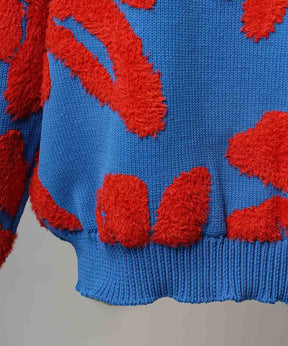 [25AW PRE-ORDER] Botanical Jacquard Prime-Over Crew Neck Knit Pullover