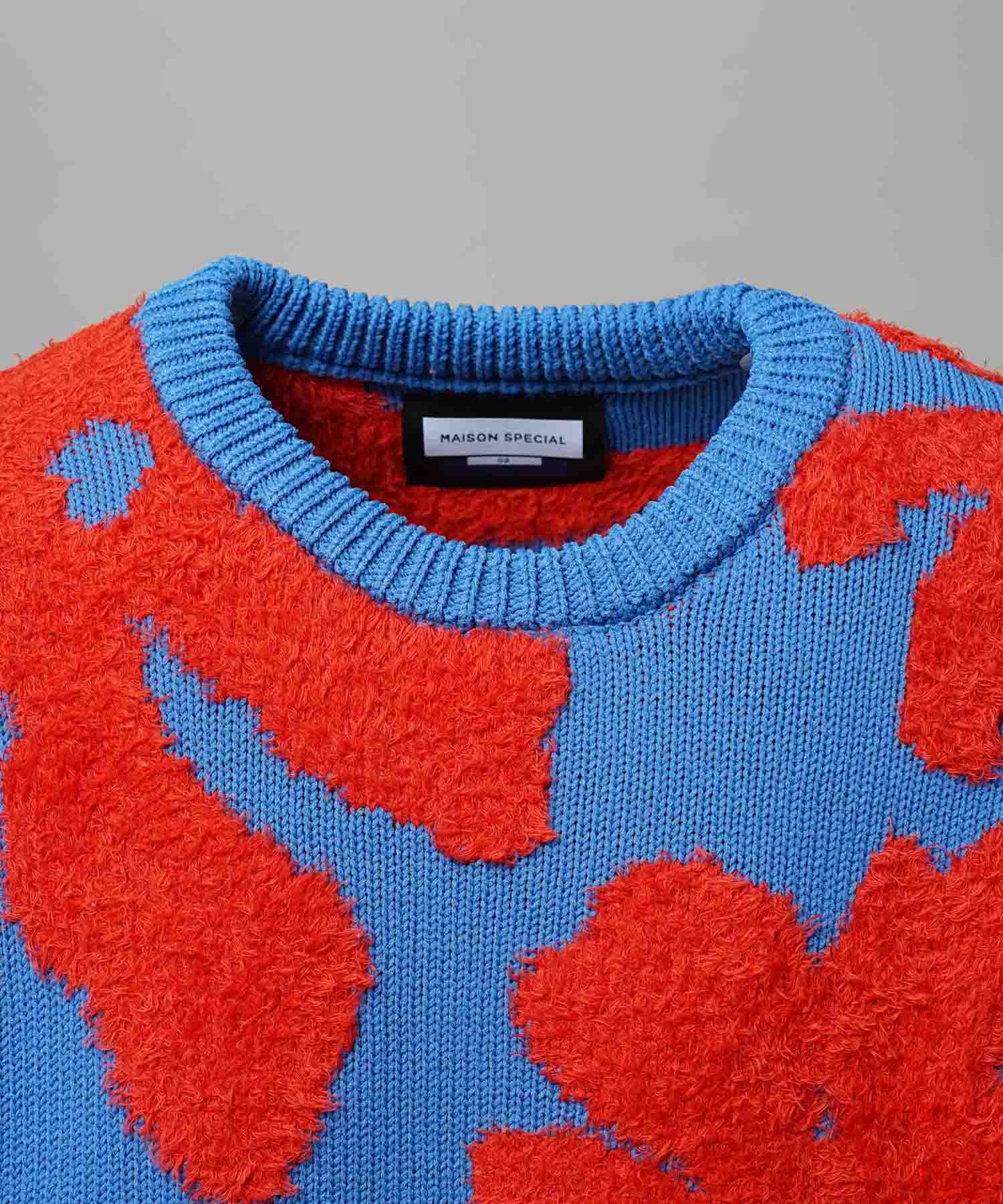 [25AW PRE-ORDER] Botanical Jacquard Prime-Over Crew Neck Knit Pullover