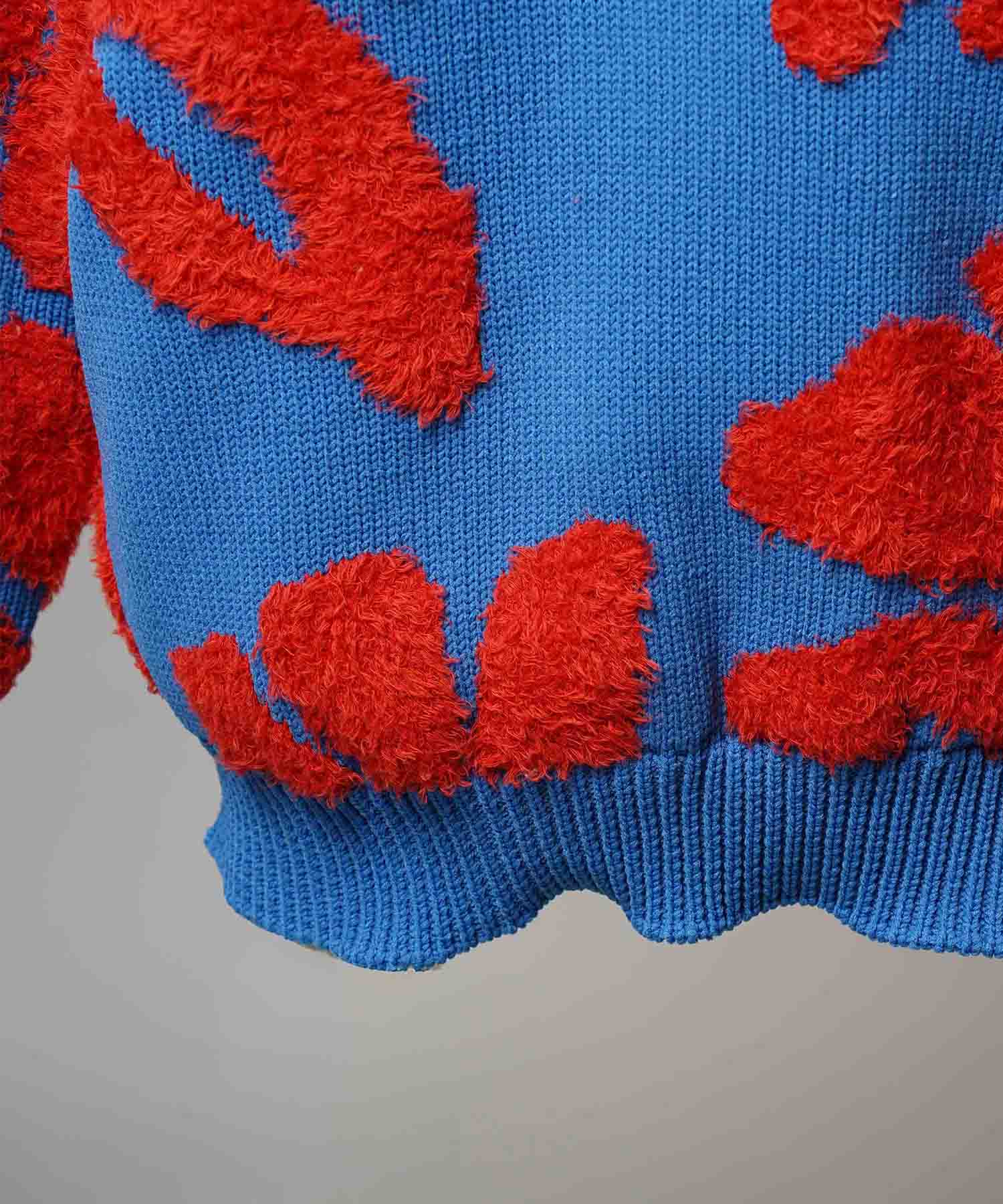 [25AW PRE-ORDER] Botanical Jacquard Prime-Over Crew Neck Knit Pullover