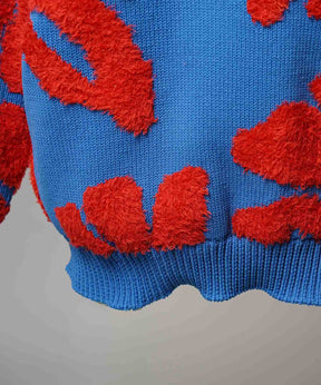 [25AW PRE-ORDER] Botanical Jacquard Prime-Over Crew Neck Knit Pullover