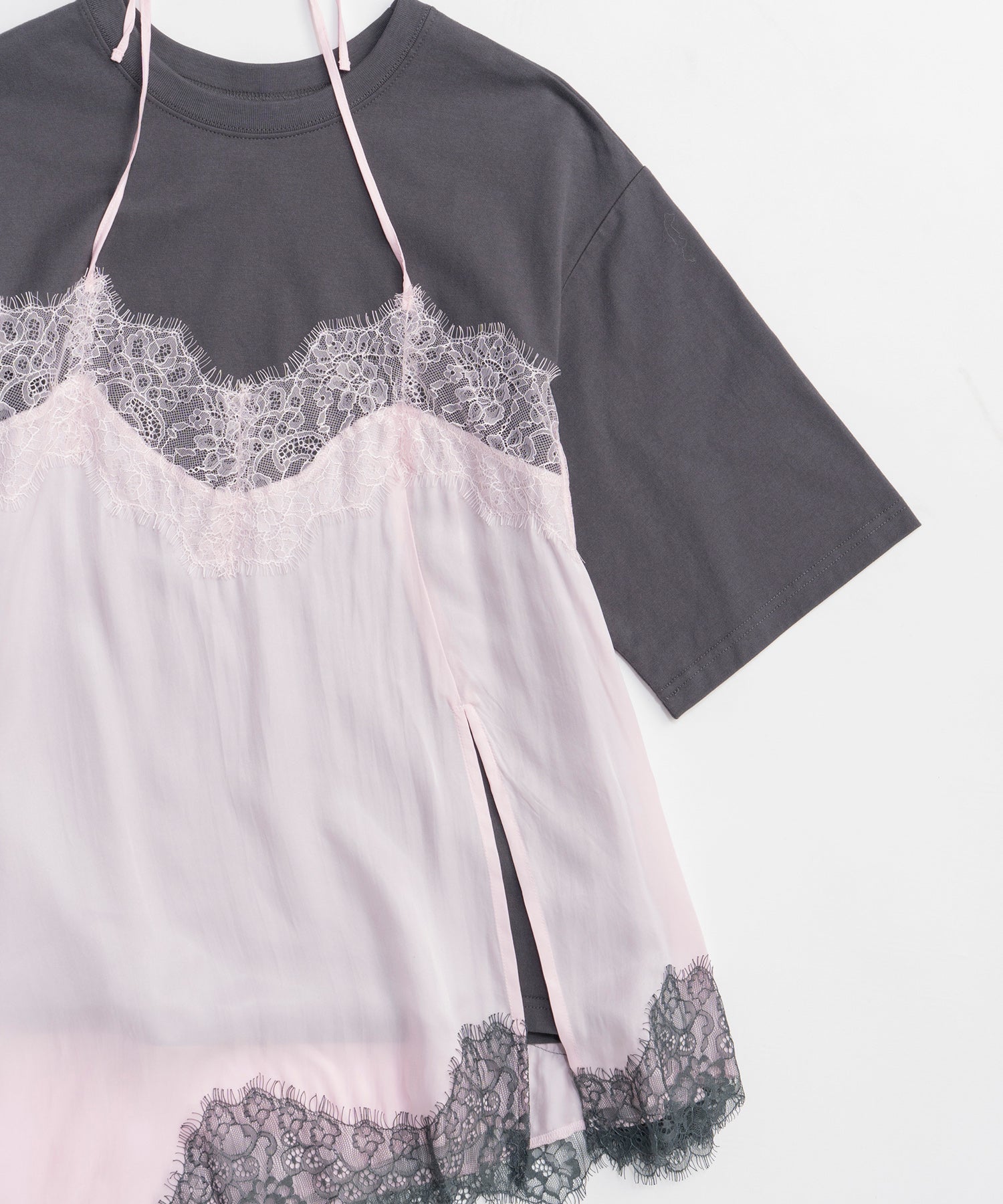 【26SPRING PRE-ORDER】Lace Docking Layered TEE