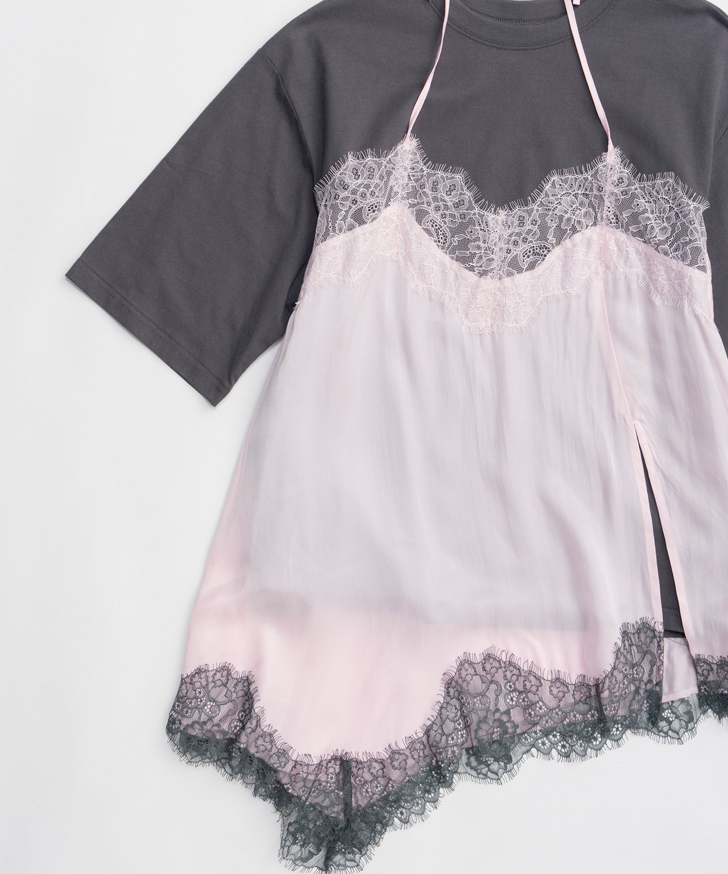 【26SPRING PRE-ORDER】Lace Docking Layered TEE