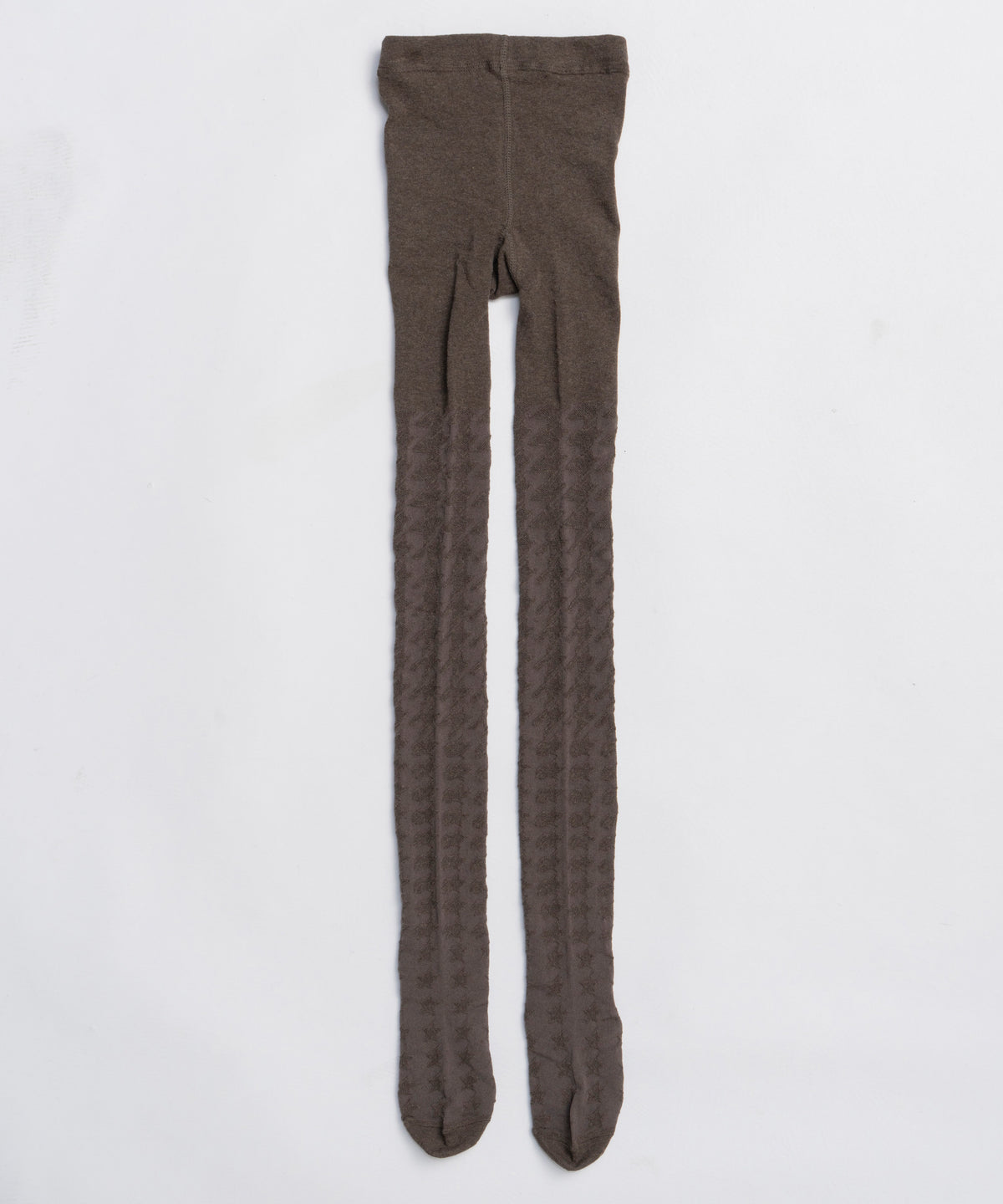 【OPEN YY】Knitted HOUNDS TOOTH STAR TIGHTS