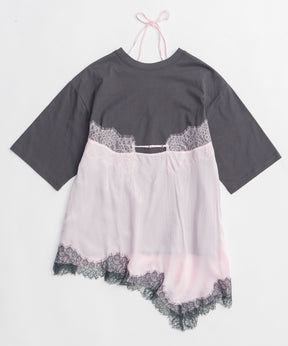 【26SPRING PRE-ORDER】Lace Docking Layered TEE