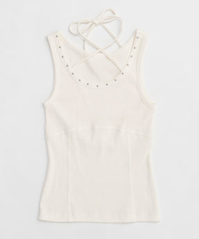 【25SPRING PRE-ORDER】Pigment Processing Studs Tank Top