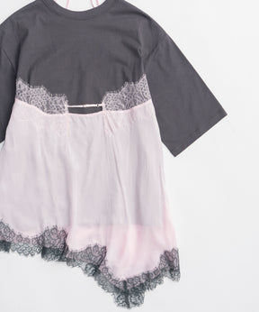 【26SPRING PRE-ORDER】Lace Docking Layered TEE