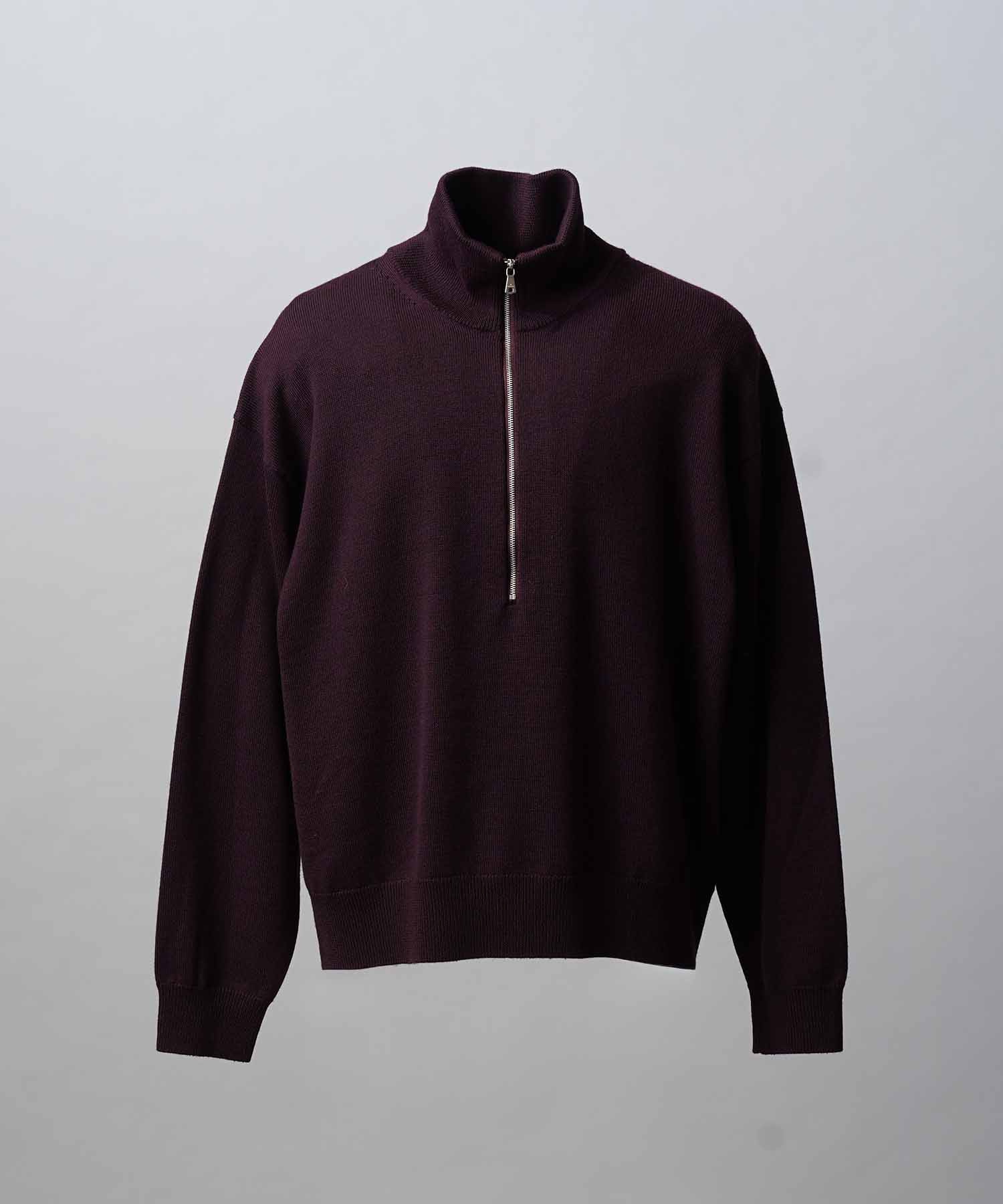[25AW PRE-ORDER] Cashfeel Extra Fine Merino Wool Prime-Over Half Zip Knit Pullover