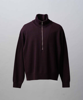 [25AW PRE-ORDER] Cashfeel Extra Fine Merino Wool Prime-Over Half Zip Knit Pullover