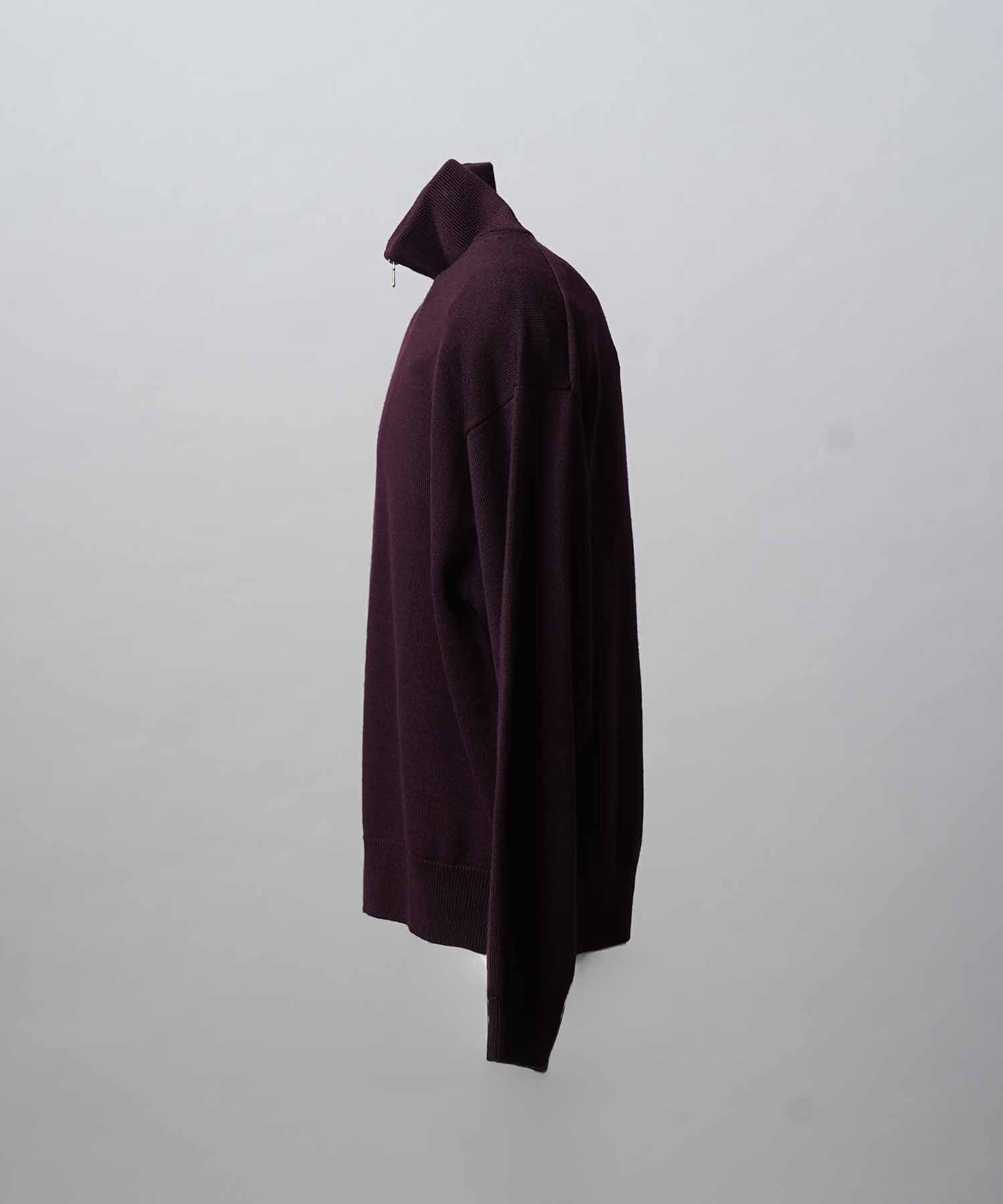[25AW PRE-ORDER] Cashfeel Extra Fine Merino Wool Prime-Over Half Zip Knit Pullover