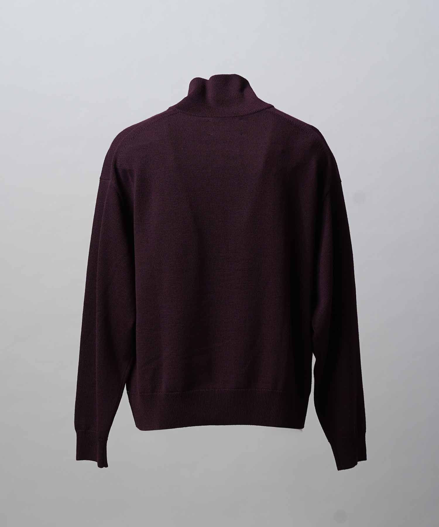 [25AW PRE-ORDER] Cashfeel Extra Fine Merino Wool Prime-Over Half Zip Knit Pullover