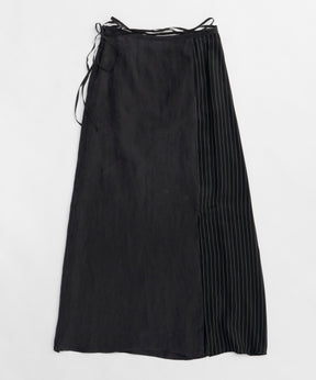 【25SPRING PRE-ORDER】Satin Docking Maxi Skirt