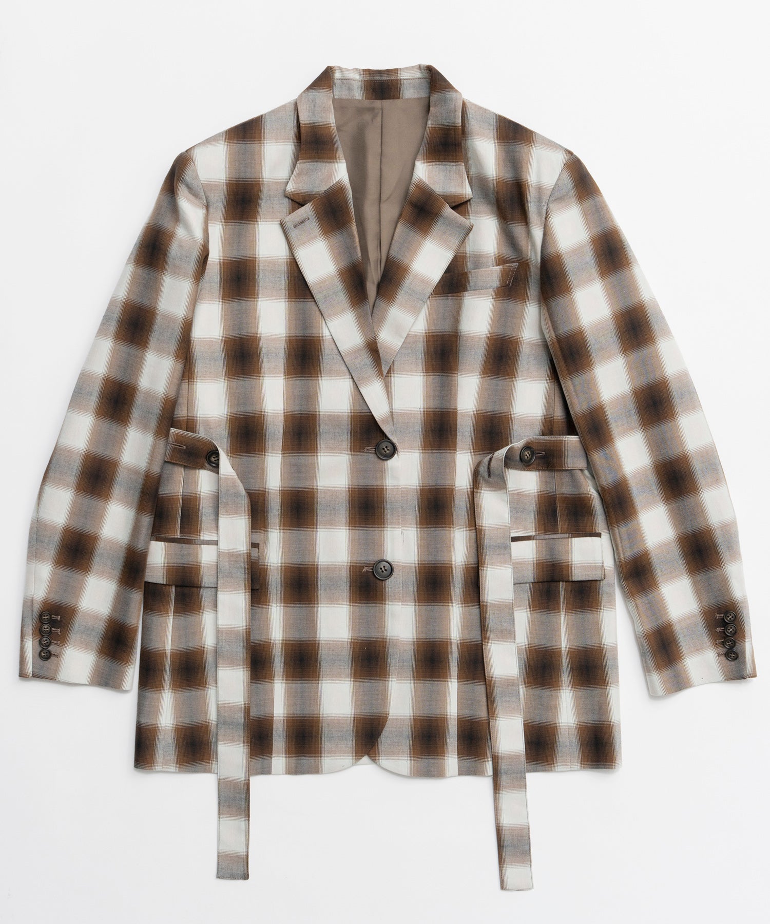 【26SPRING PRE-ORDER】Ombre Check Pattern Tailored Jacket
