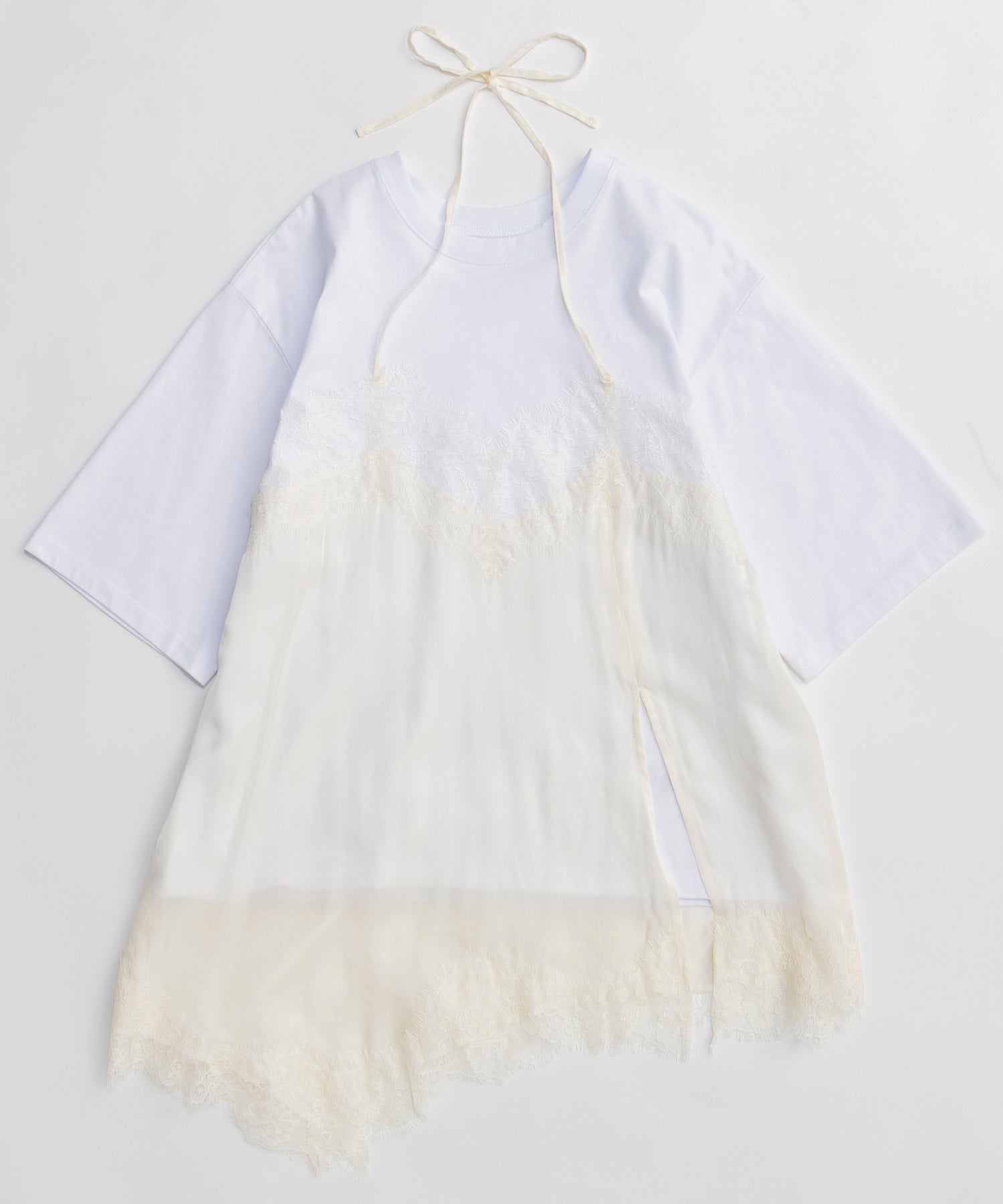 【26SPRING PRE-ORDER】Lace Docking Layered TEE