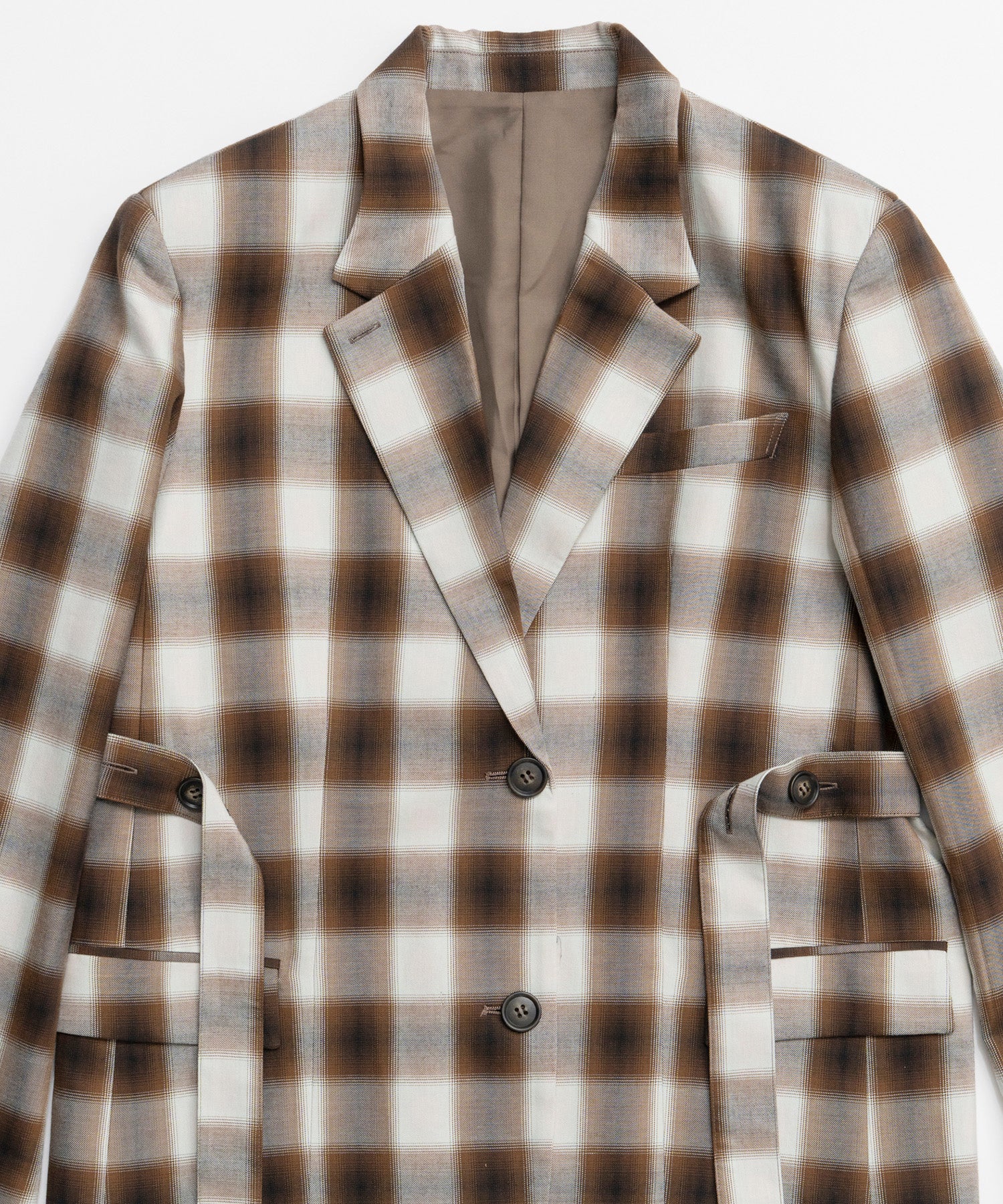 【26SPRING PRE-ORDER】Ombre Check Pattern Tailored Jacket