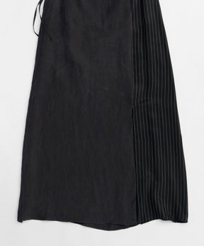 【25SPRING PRE-ORDER】Satin Docking Maxi Skirt