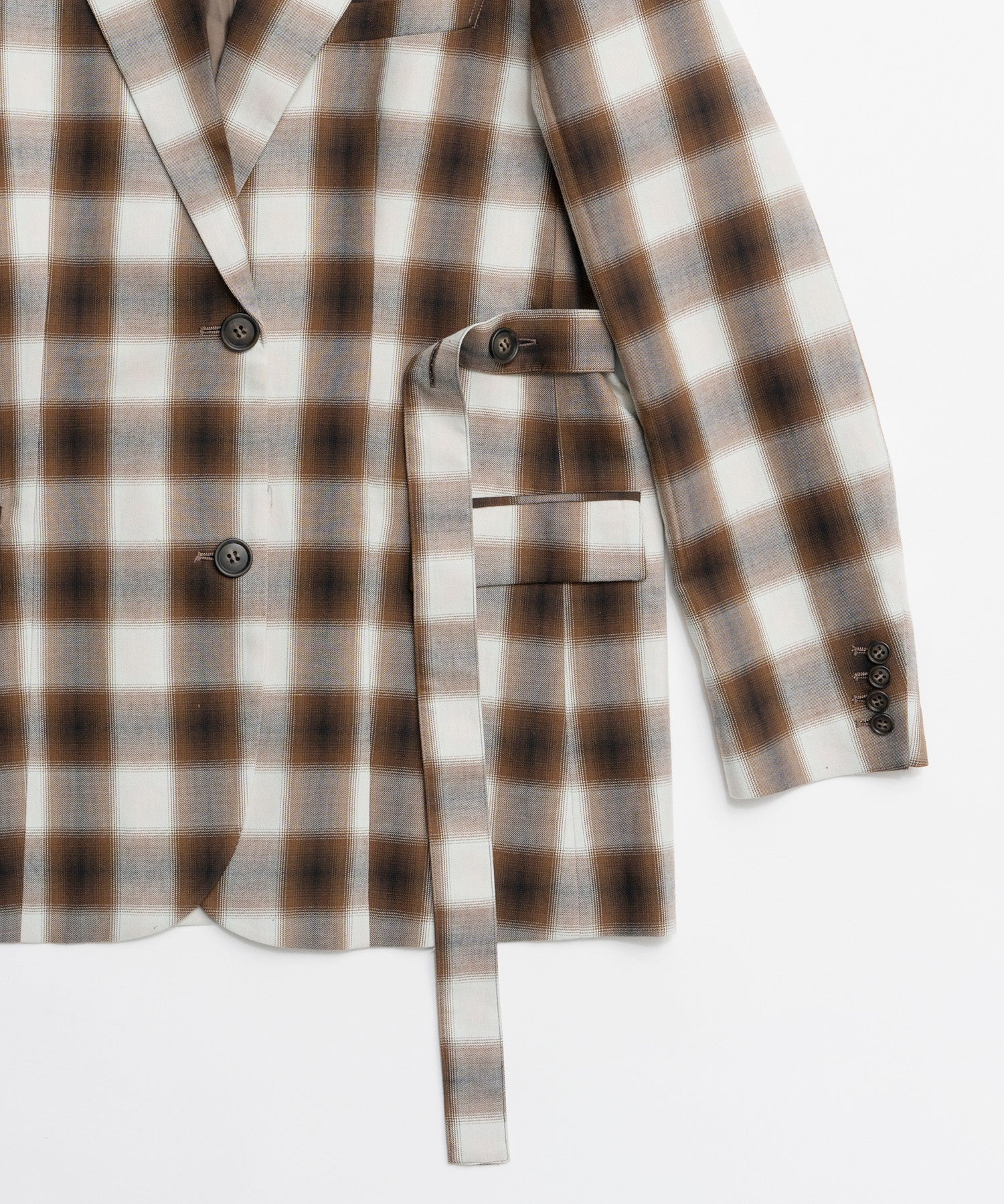 【26SPRING PRE-ORDER】Ombre Check Pattern Tailored Jacket