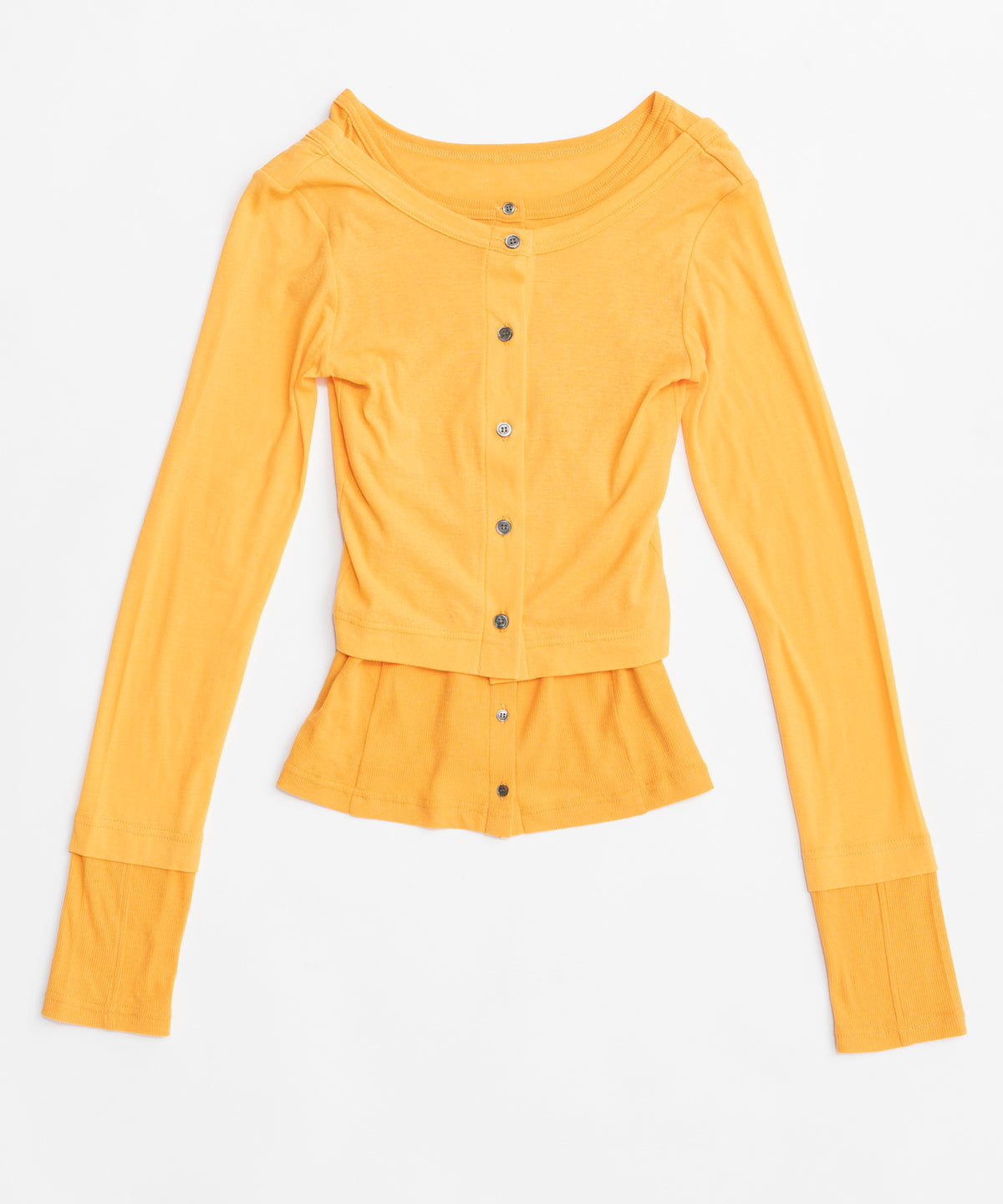 【26SPRING PRE-ORDER】2way Neck Bicolor Comfort Top