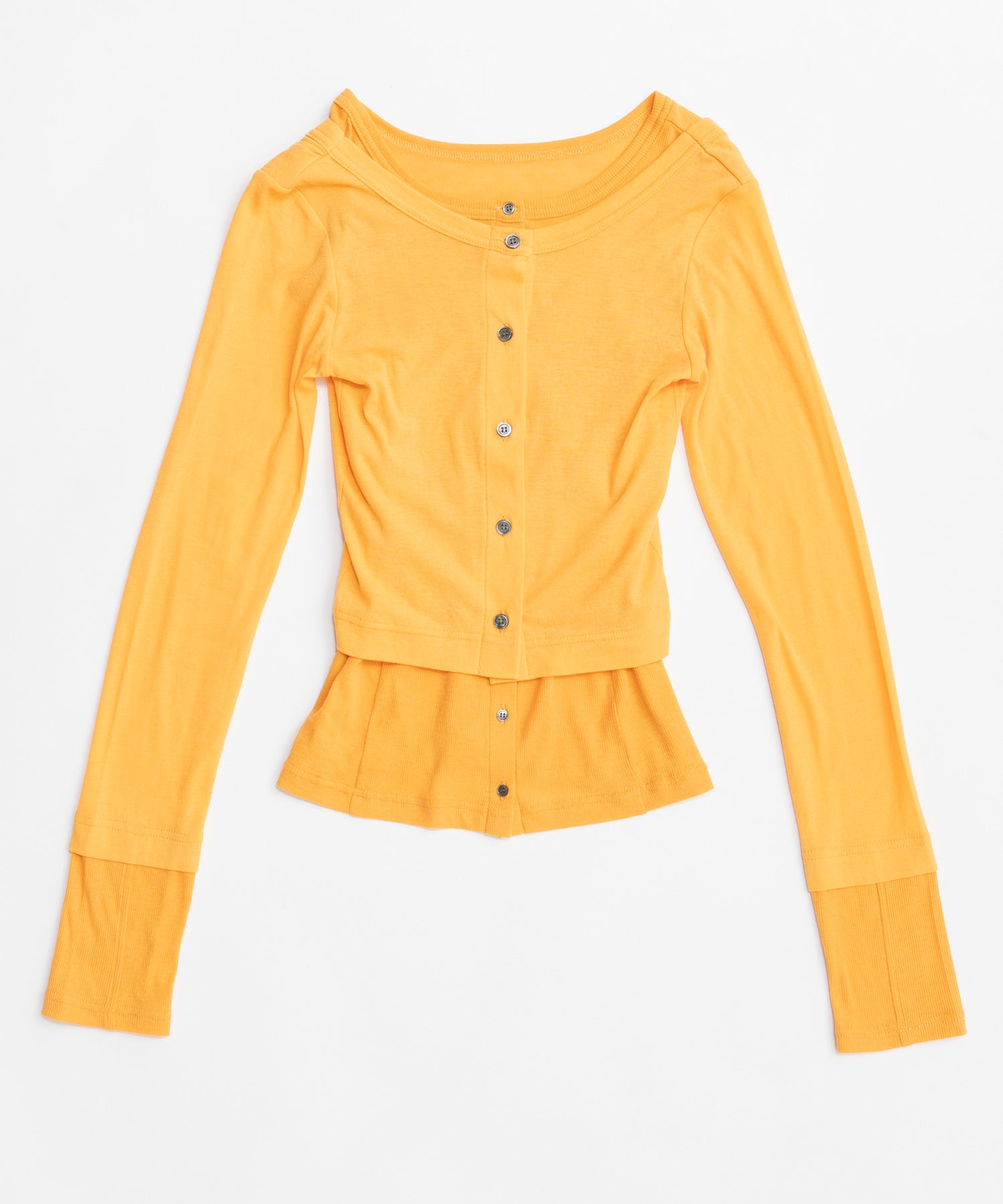 【26SPRING PRE-ORDER】2way Neck Bicolor Comfort Top