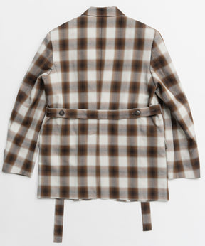 【26SPRING PRE-ORDER】Ombre Check Pattern Tailored Jacket