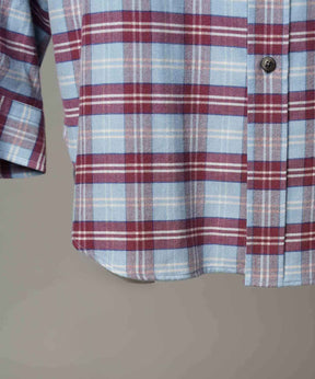 [意大利死库织物] Prime-Over常规衣领衬衫外套