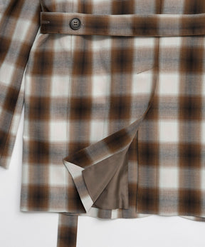 【26SPRING PRE-ORDER】Ombre Check Pattern Tailored Jacket