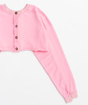 【26SPRING PRE-ORDER】2-Way Short Sweat Cardigan