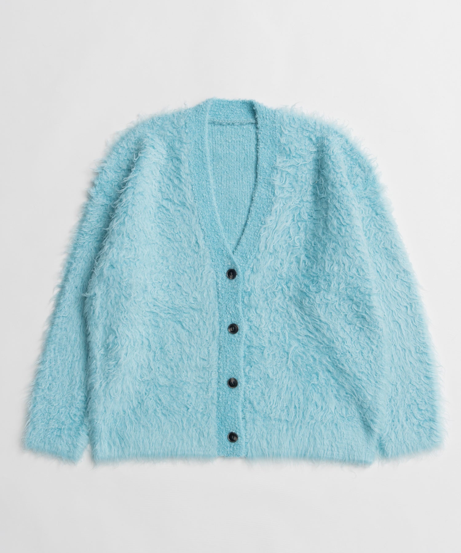 【26WINTER COLLECTION】Wave Shaggy Knit Cardigan