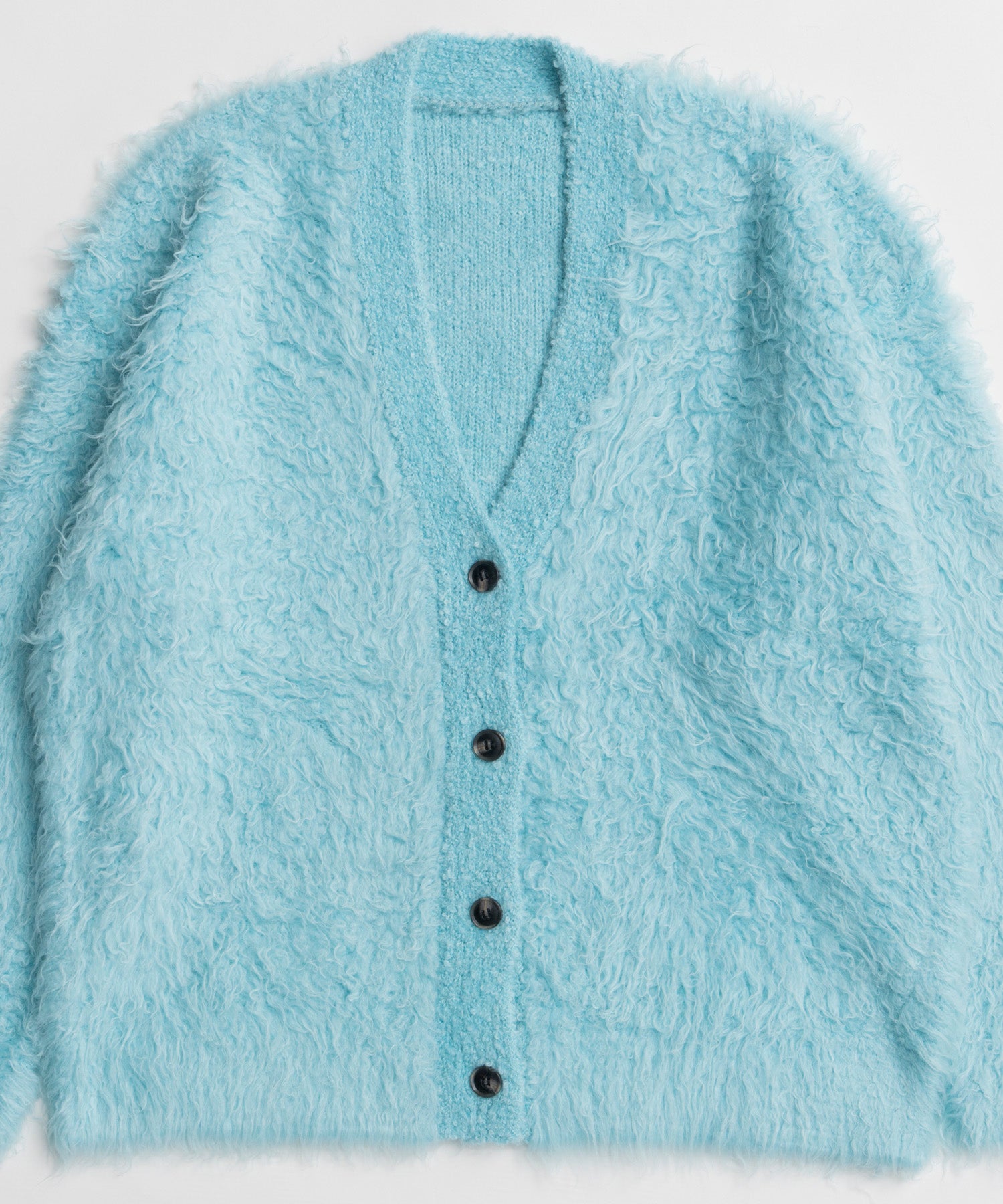 【26WINTER COLLECTION】Wave Shaggy Knit Cardigan