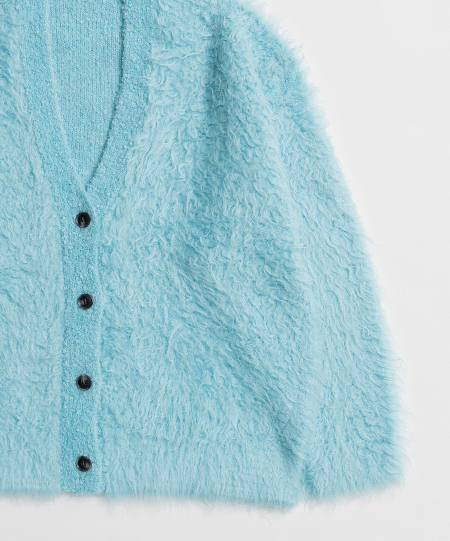 【26WINTER COLLECTION】Wave Shaggy Knit Cardigan
