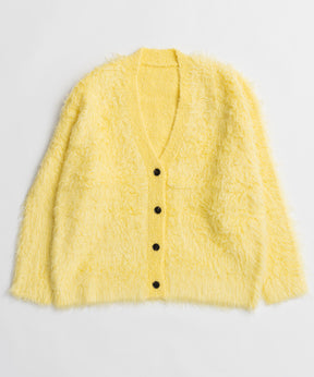 【26WINTER COLLECTION】Wave Shaggy Knit Cardigan
