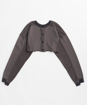 【26SPRING PRE-ORDER】2-Way Short Sweat Cardigan
