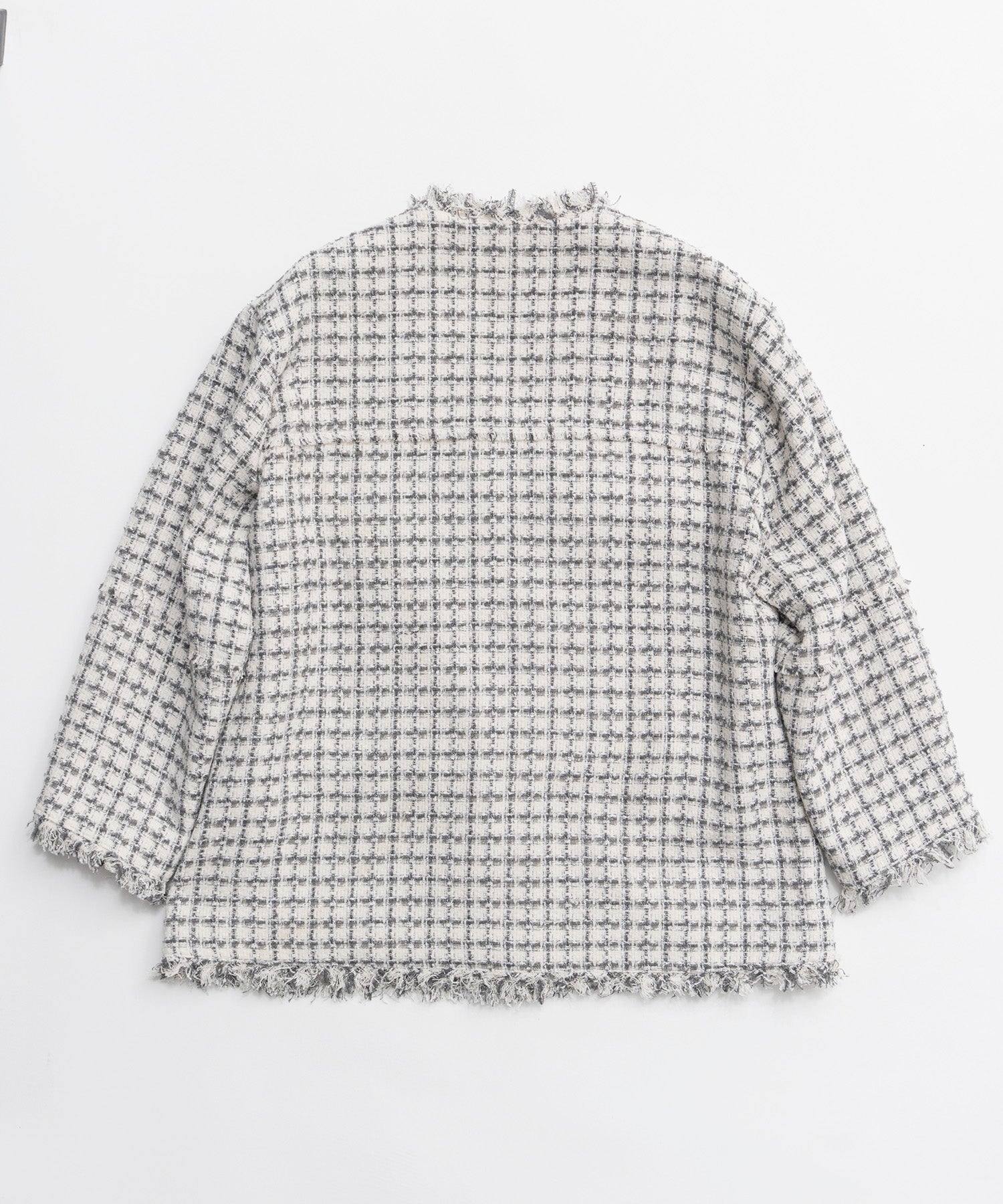 【26SPRING PRE-ORDER】Fringe Tweed Long Jacket