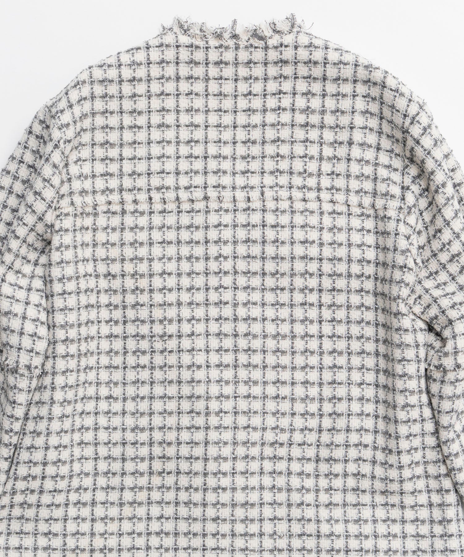 【26SPRING PRE-ORDER】Fringe Tweed Long Jacket