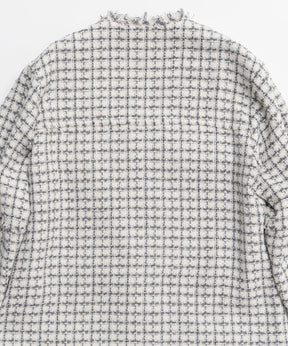 【26SPRING PRE-ORDER】Fringe Tweed Long Jacket