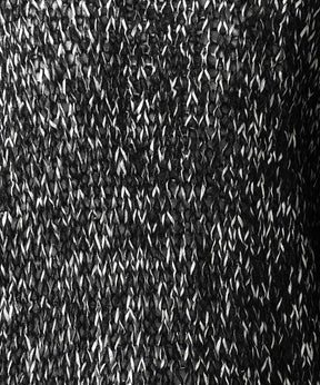 Tape Yarn Mix Hand Knitting Prime-Over Crew Neck Knit Pullover