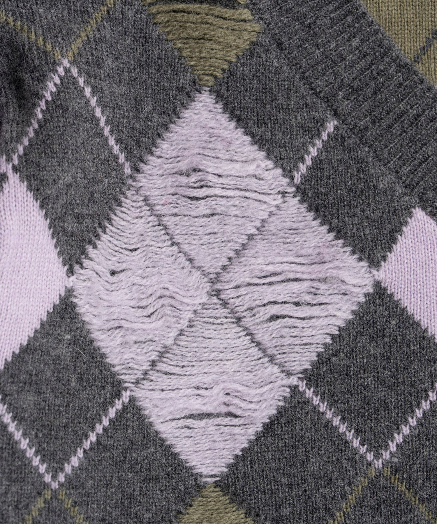 【26WINTER COLLECTION】Drop needle Argyle Knit