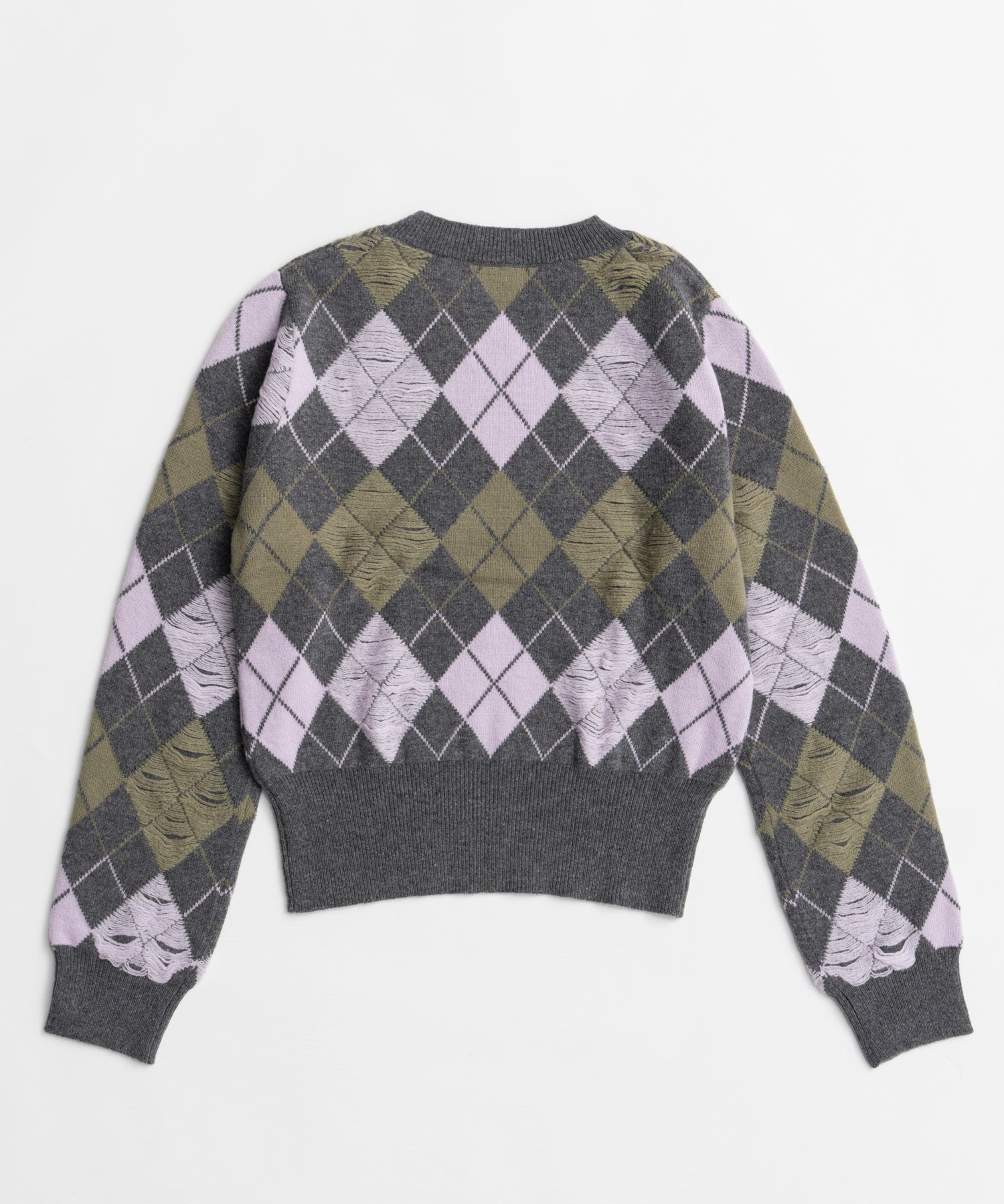 【26WINTER COLLECTION】Drop needle Argyle Knit