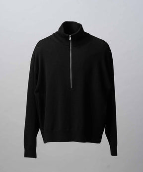 [25AW PRE-ORDER] Cashfeel Extra Fine Merino Wool Prime-Over Half Zip Knit Pullover