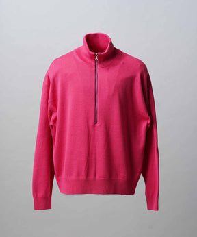 [25AW PRE-ORDER] Cashfeel Extra Fine Merino Wool Prime-Over Half Zip Knit Pullover