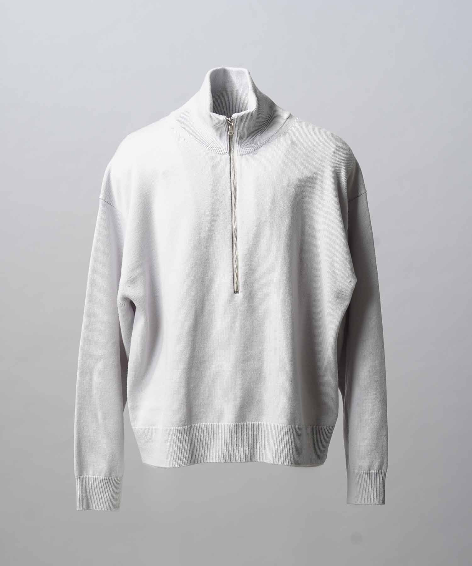 [25AW PRE-ORDER] Cashfeel Extra Fine Merino Wool Prime-Over Half Zip Knit Pullover
