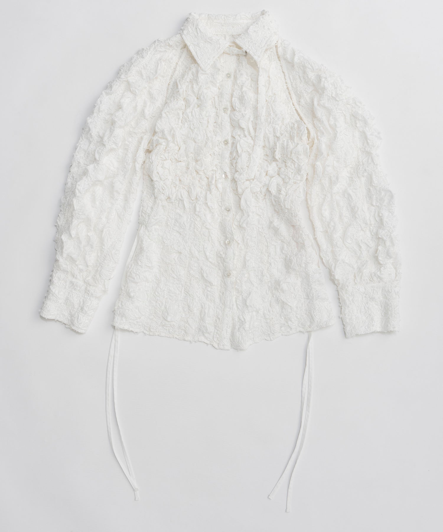 【26SPRING PRE-ORDER】Shirring Fabric Shape Shirt