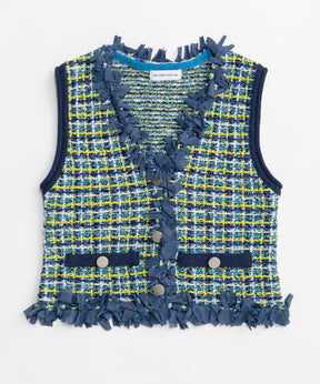 【26SPRING PRE-ORDER】Tweed Knit Vest