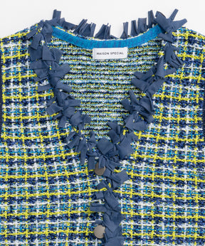 【26SPRING PRE-ORDER】Tweed Knit Vest