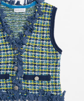 【26SPRING PRE-ORDER】Tweed Knit Vest