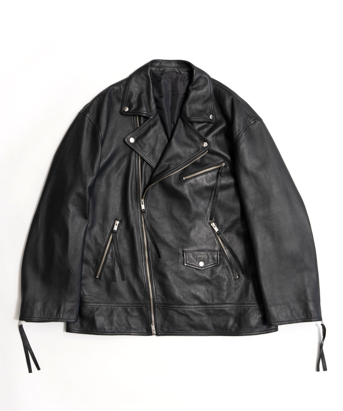 【24AUTUMN  PRE-ORDER】Leather Riders Jacket