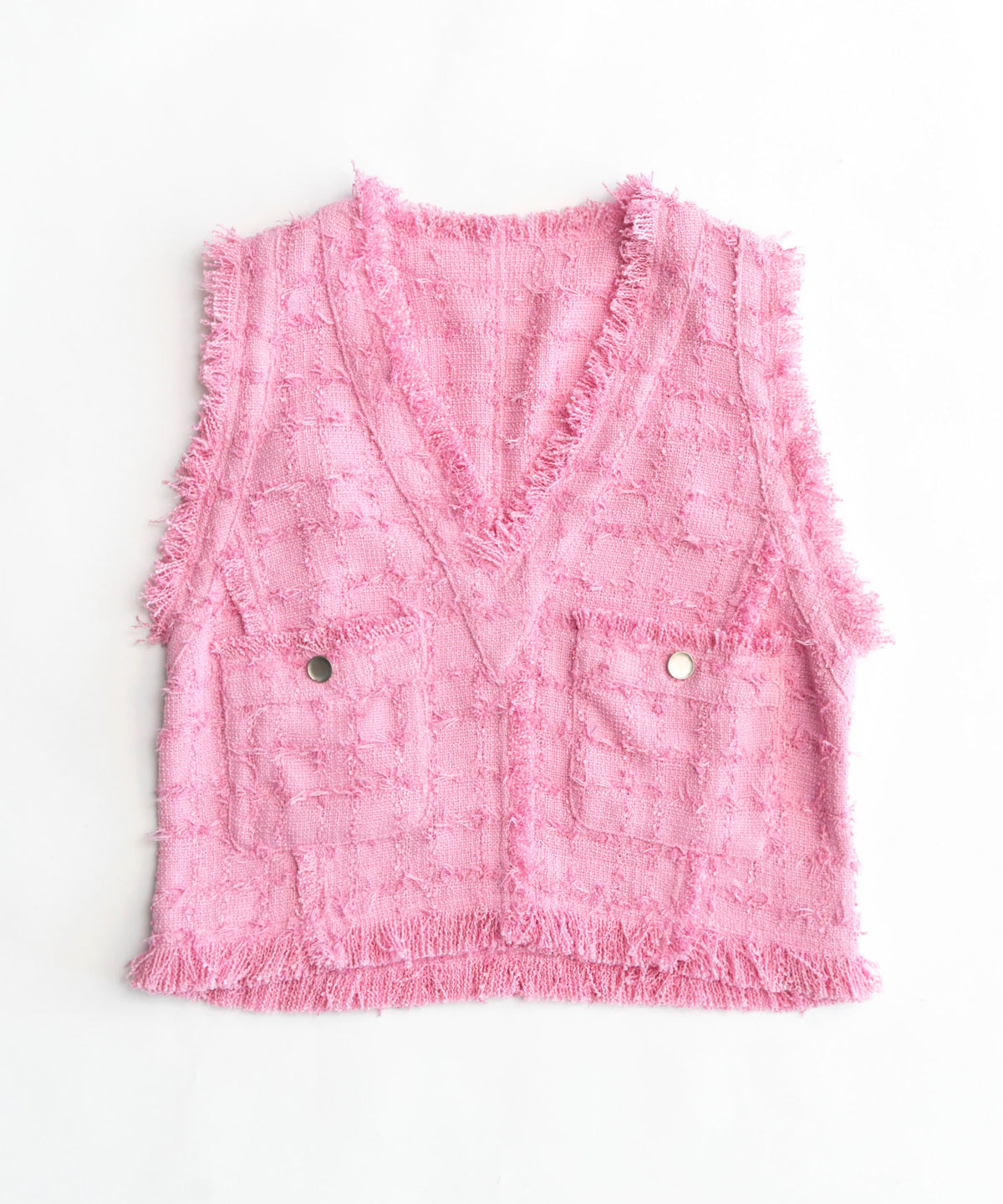 【24SPRING PRE-ORDER】Tweed Short Length Vest