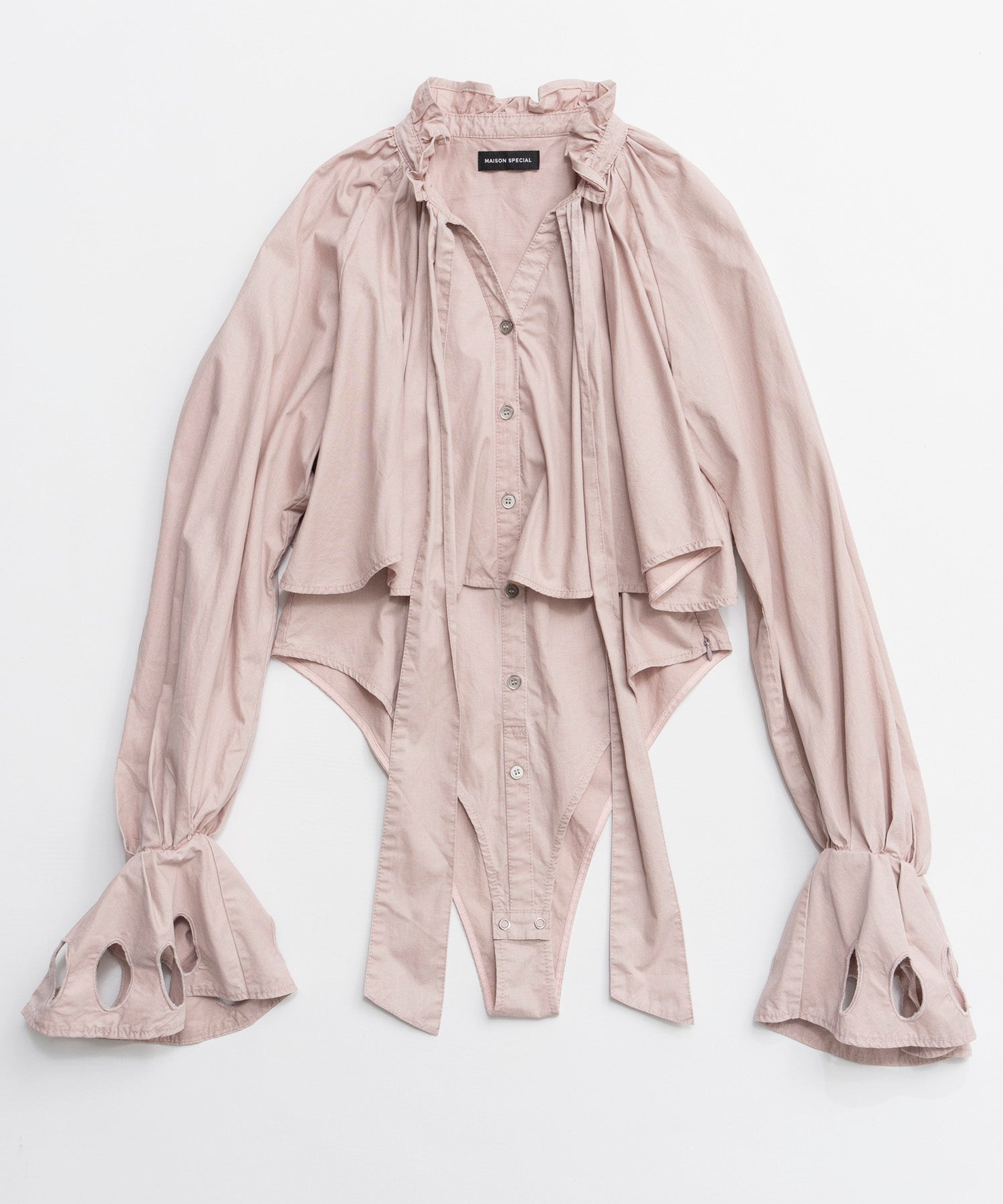 [26SPRING PRE-ORDER] 러플 셔츠 바디수트