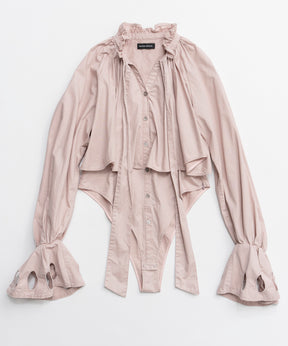 [26SPRING PRE-ORDER] 러플 셔츠 바디수트